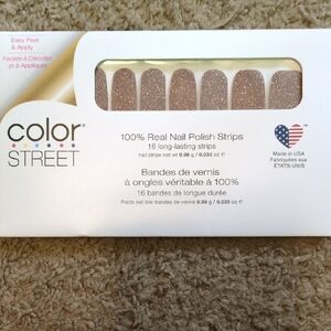 Sahara Jewel Color Street Shimmering Brown Nail Strips